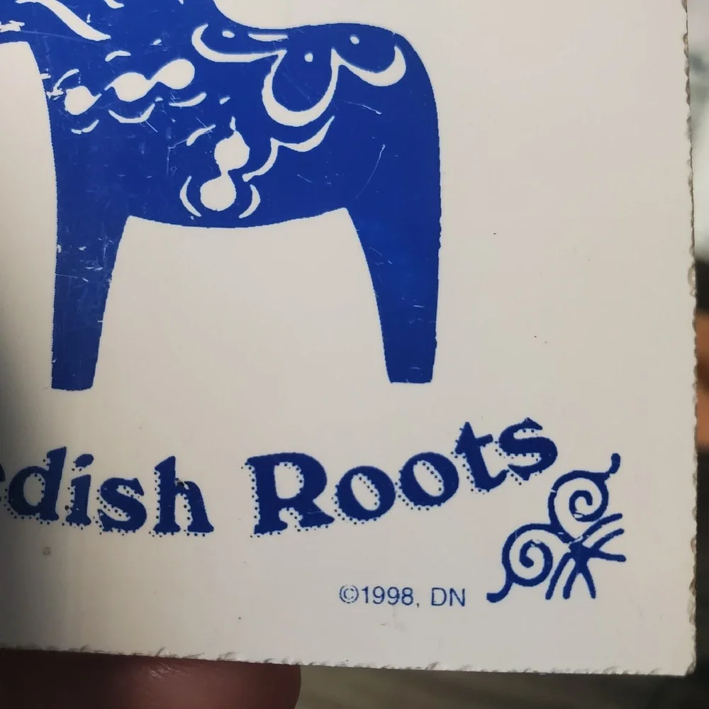 Vintage‎ Swedish Roots Culture Magnet Tile 3